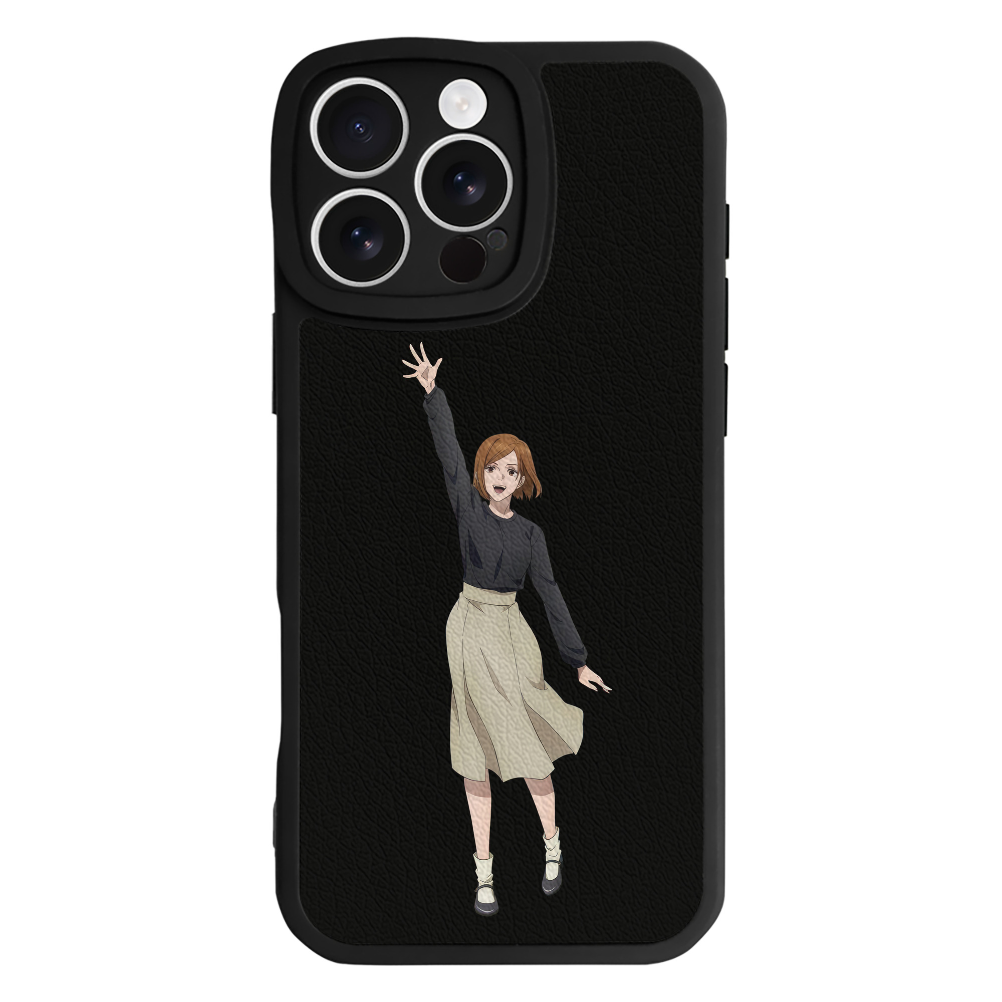（画像用） 呪術廻戦 Jujutsu Kaisen 【iPhone 16シリーズ対応】シリコンスマホケース（レザー調） 材質：シリコン